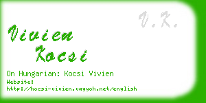 vivien kocsi business card